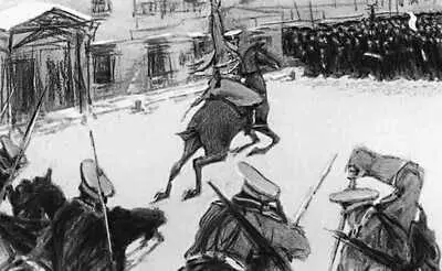 В А Серов Солдатушки бравы ребятушки где же ваша слава Темпера 1905 - фото 379