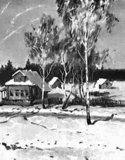 Татарская АССР С О Лывин Весна в деревне 1963 Музей изобразительных - фото 360