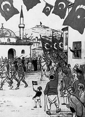 Вступление турецких войск в Смирну в 1921 Лубок 1920е гг Турция М - фото 284