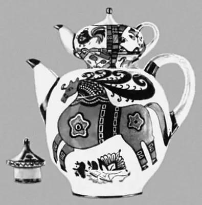 Русский и советский фарфор Чайник Красный конь Форма Э М Криммера - фото 68