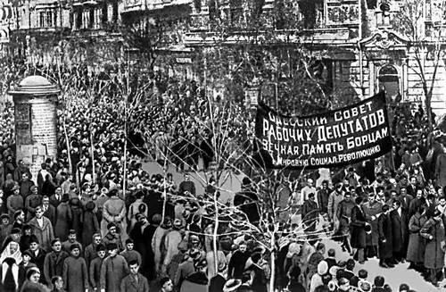 Одесса Апрель 1919 Демонстрация трудящихся после изгнания англофранцузских - фото 18