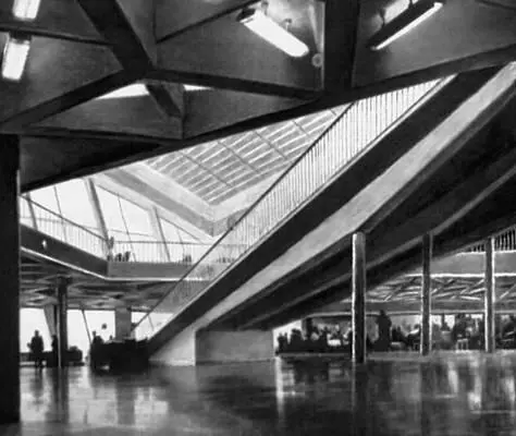 А В Добровольский и др Аэровокзал в Борисполе Киев 1966 Интерьер - фото 134