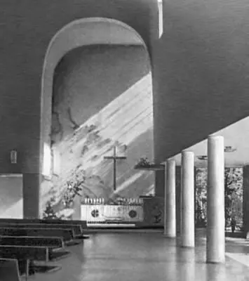 Финляндия Э Брюгман Церковь на кладбище в Турку 193840 Интерьер - фото 182