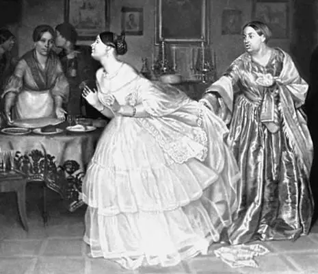 Федотов П А Сватовство майора 1848 Фрагмент Третьяковская галерея - фото 87