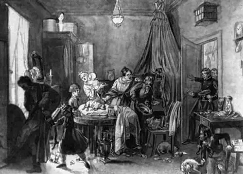 Федотов П А Кончина Фиделки 1844 Сепия Русский музей Ленинград - фото 88