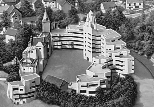 Г Бем Комплекс ратуши в Бенсберге 1967 Федеративная Республика Германия - фото 59