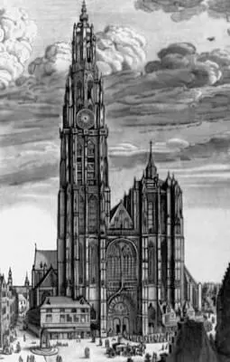 В Холлар Антверпенский собор Офорт 1640е гг Холли Роберт Уильям - фото 37