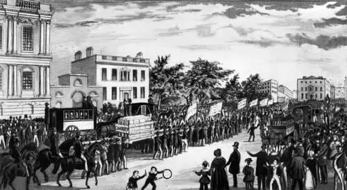 Шествие к парламенту для вручения чартистской петиции Лондон Май 1840 - фото 48