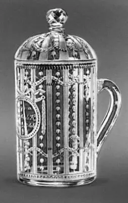 Чешское стекло Кувшин с гравировкой в стиле Людовика XVI 1798 Музей стекла и - фото 304