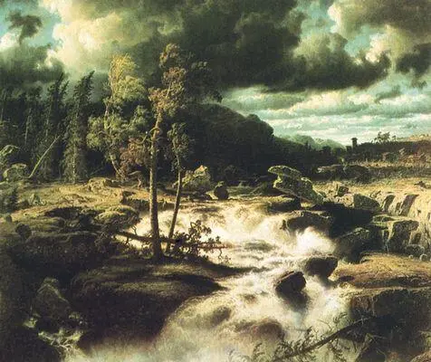 М Ларсон Водопад в Смоланде 1856 Национальный музей Стокгольм А - фото 105