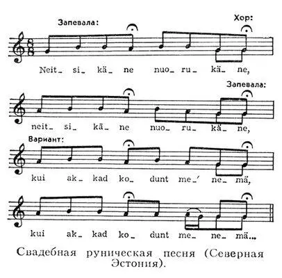 Свадебная руническая песня Северная Эстония М Куке Книга для гостей - фото 21