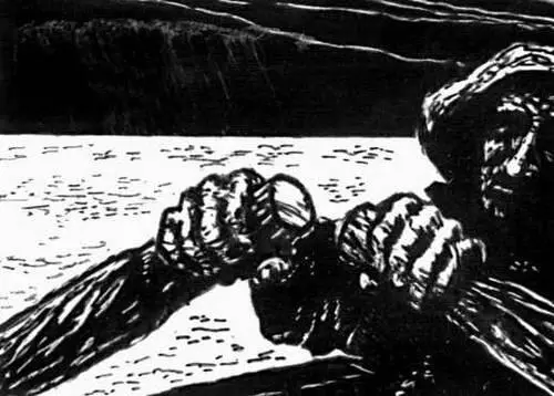 И Торн Руки рыбака Из серии Балтийское море 1930е годы Линогравюра - фото 41