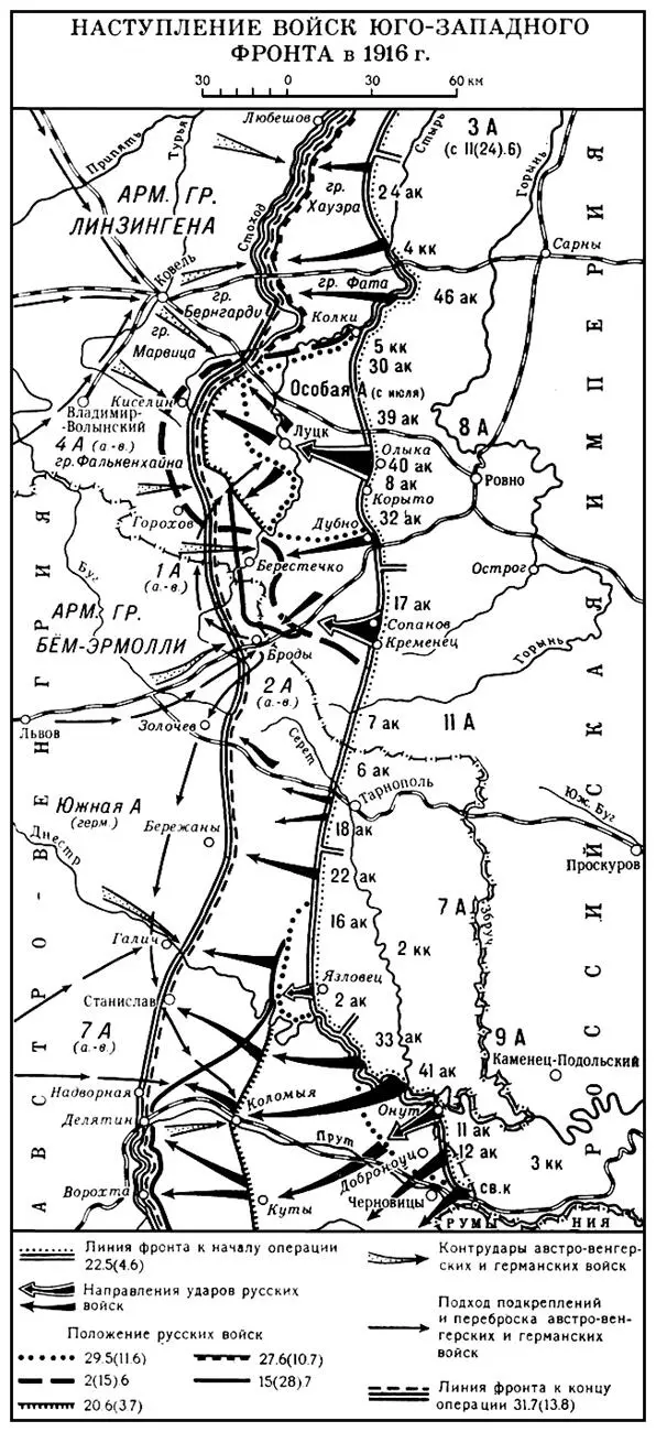 Наступление войск ЮгоЗападного фронта в 1916 г ЮгоЗападные острова - фото 1