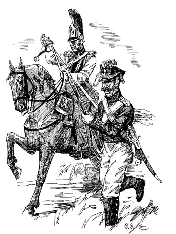 Оберофицер кирасирского полка и гренадер 1812 г Дубина народной войны - фото 21