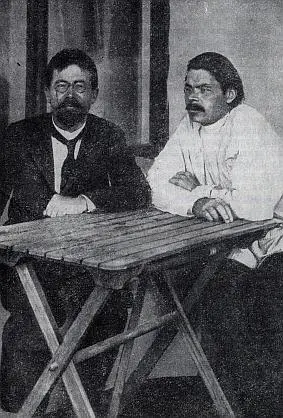 А П Чехов и М Горький в Ялте 1901 г Лесков Успенский Чехов Горький - фото 8