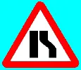 151 152 153Сужение дороги Знак 151 сужение дороги с обоих - фото 156