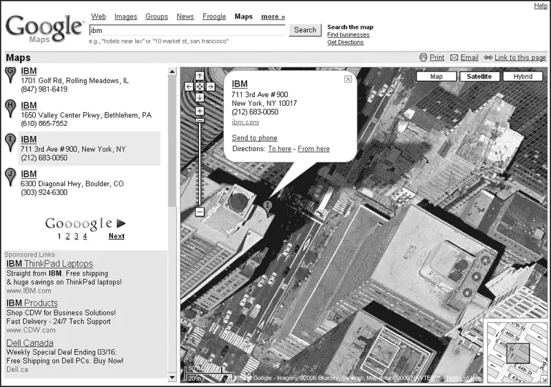 Рис 38 Офис компании IBM в НьюЙорке показанный с помощью ресурса Google - фото 38