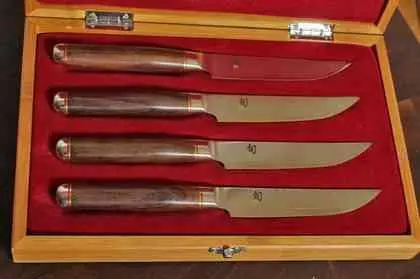 Shun Steak CLEAVER Кухонный топорик Имеет толстое широкое лезвие длиной 15 - фото 207
