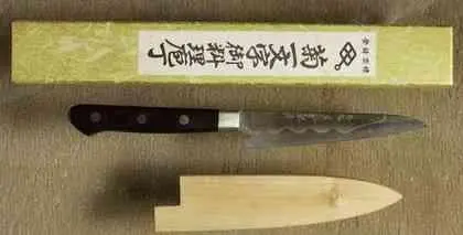 Honyaki Petty Hunmatuhaisu Petty SW Fuseikou Santoku - фото 586