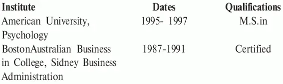 PRESENT EMPLOYER Lambert Consulting Ltd Providence EMPLOYED SINCE - фото 13