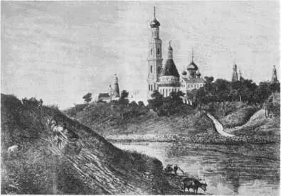 МОСКВА СИМОНОВ МОНАСТЫРЬ Гравюра Г Берга Карамзин в своей повести - фото 41