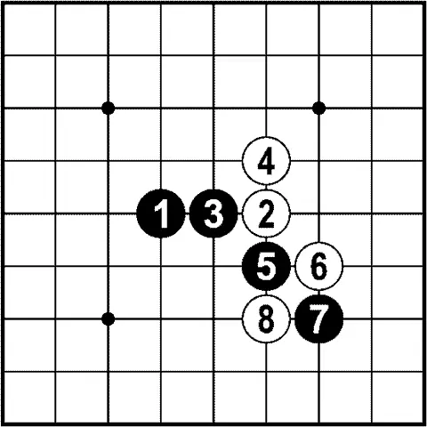Диаграмма 194 Ход черных 7 нацелен обострить борьбу в данном районе Белые - фото 387