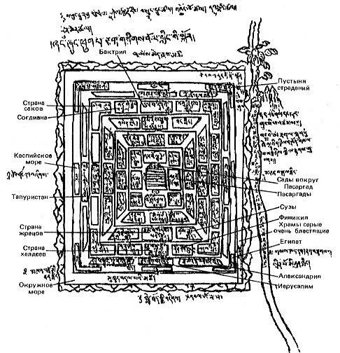 Рис 2 Частичная расшифровка карты на тибетской основе На этой карте нам - фото 2