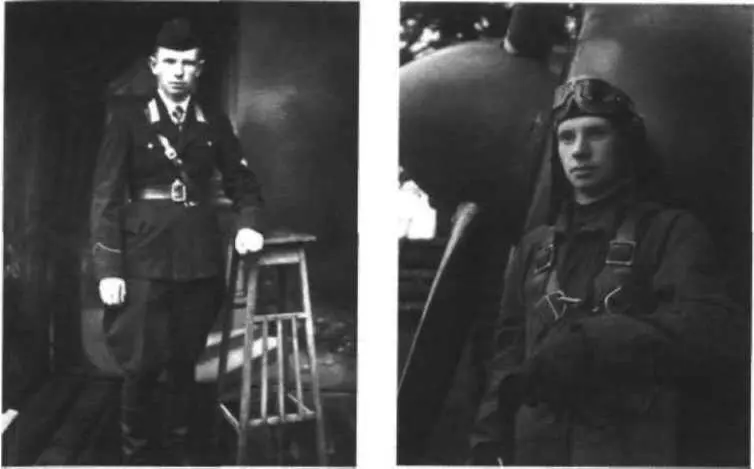 Александр Васильев осень 1941 г Аладырь Александр Васильев у своего самолета - фото 52