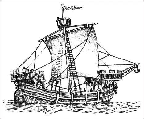 Английский корабль с навесным рулем вместо рулевого весла Середина XIV в В - фото 22