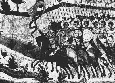 Деталь иконы Благословенно воинство XVI век Интересно что поскольку раскол - фото 68