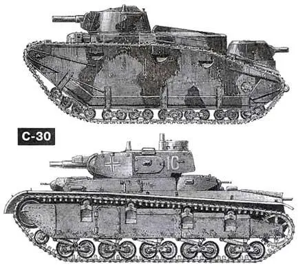 Германский опытный танк Grosstractor вверху и тяжелый танк NbFz 1936 г - фото 69