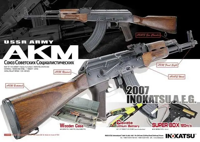 Масса 31 кг АКМ без штыкножа с неснаряжённым магазином из лёгкого сплава - фото 6