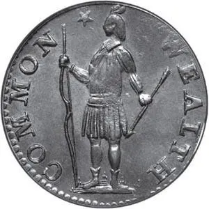 Полуцентовая серебряная монета 1788 года Долларовая - фото 6