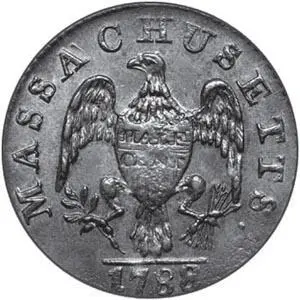 Полуцентовая серебряная монета 1788 года Долларовая золотая монета 1849 - фото 7