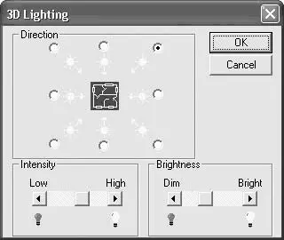 Рис 225Окно 3D Lighting 3Dосвещение В этом окне в области Direction - фото 326