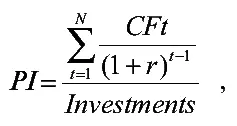 где Investments начальные инвестиции CFt чистый денежный поток - фото 31