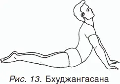 8 Дханурасана Лягте на живот согните ноги в коленях ухватитесь за лодыжки и - фото 13
