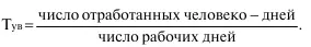 Средняя численность фактически работавших исчисляется формулой Рабочее время - фото 65