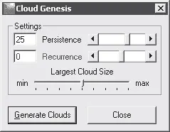 Рис 159Окно Cloud Genesis Возникновение облака С помощью ползункового - фото 206