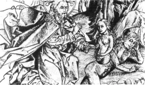 Сотворение Евы Гравюра на дереве из Книги хроник г Шеделя 1493 год - фото 31