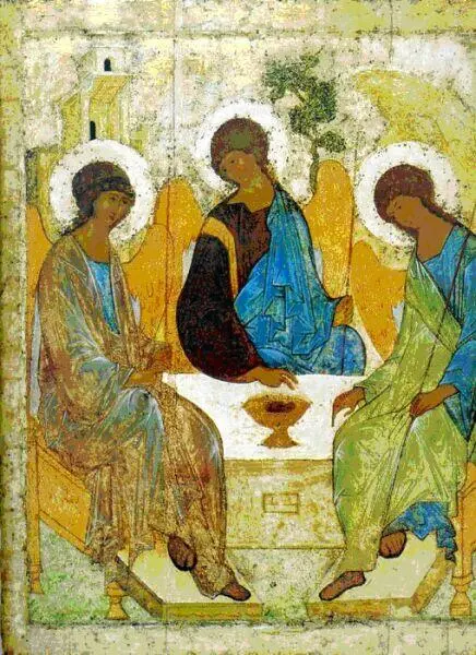Рис 1 Андрей Рублев Икона Троица Ветхозаветная Творческий подвиг - фото 2