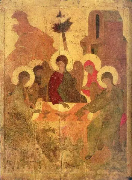 Рис 3 Икона Троица Ветхозаветная ТроицеСергиевский музей около 1411 года - фото 4