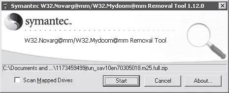 Рис 330 Окно программы W32NovargmmW32Mydoommm FixTool Вирус данного - фото 91