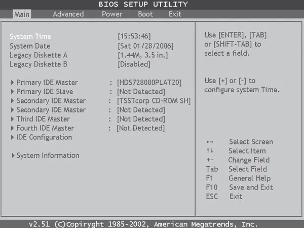 Рис 122AMBIOS Настройки BIOS Настройки BIOS можно изменять с помощью - фото 121