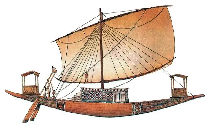 Это судно относится к периоду Нового царства Оно снабжено одним парусом и - фото 30