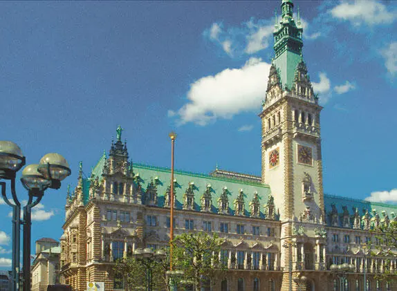 Ратуша Свободного ганзейского города Гамбурга Ратуша Гамбургская ратуша - фото 24