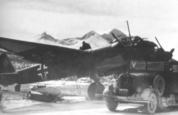Бомбардировщик Ju88A из состава KG30 аэродром Бардуфос Северная Норвегия В - фото 62
