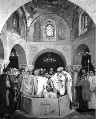 В Васнецов Крещение князя Владимира Скажите властителям греческим что я - фото 164