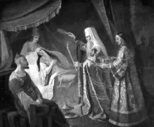 Исцеление митрополитом Алексеем жены хана Джанибека Русская церковь - фото 546