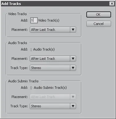 Рис 619Диалог Add Tracks Добавить дорожки 2 В поле Add Добавить области - фото 105
